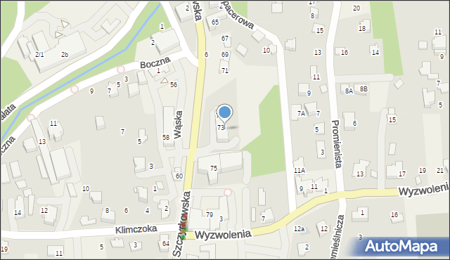 Bystra, Szczyrkowska, 73b, mapa Bystra
