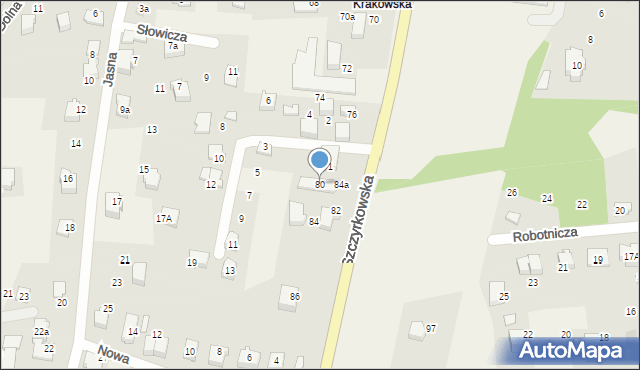 Bystra, Szczyrkowska, 80, mapa Bystra