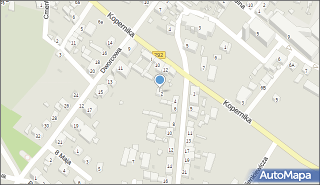 Bytom Odrzański, Szeroka, 4b, mapa Bytom Odrzański