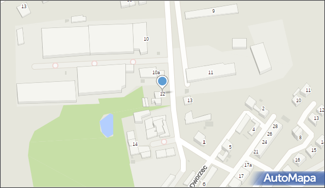 Bytów, Szarych Szeregów, 12, mapa Bytów