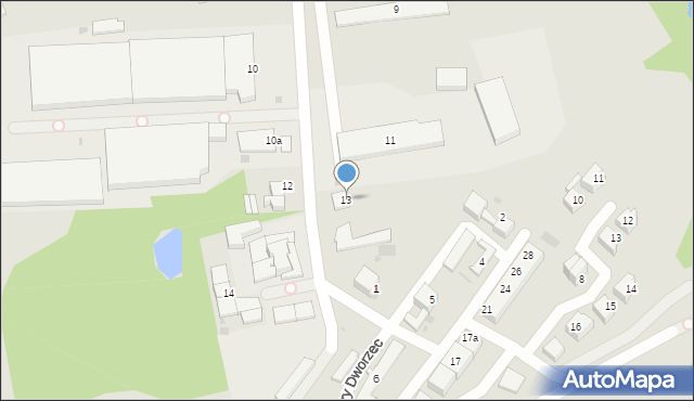 Bytów, Szarych Szeregów, 13, mapa Bytów