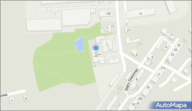 Bytów, Szarych Szeregów, 14, mapa Bytów