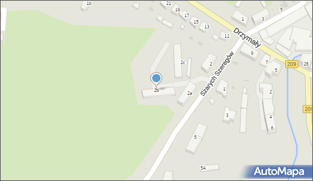 Bytów, Szarych Szeregów, 2b, mapa Bytów