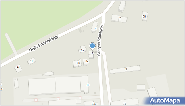 Bytów, Szarych Szeregów, 6, mapa Bytów