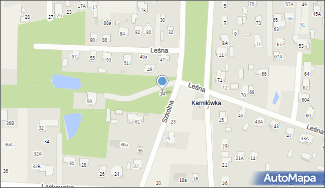 Celestynów, Szkolna, 34, mapa Celestynów