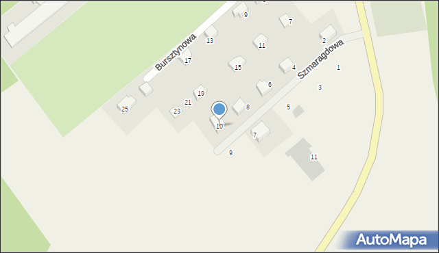 Cewice, Szmaragdowa, 10, mapa Cewice