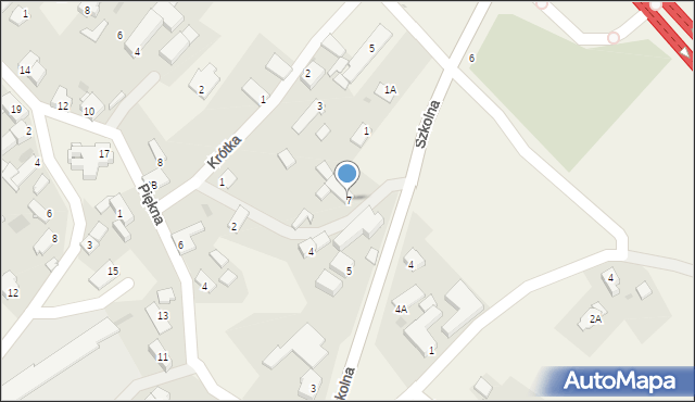 Chechło, Szkolna, 7, mapa Chechło