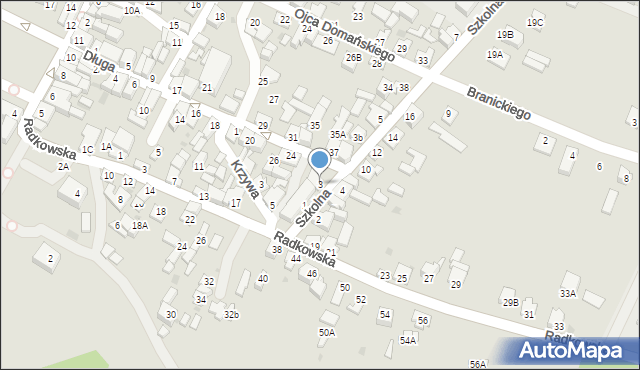 Chęciny, Szkolna, 3, mapa Chęciny