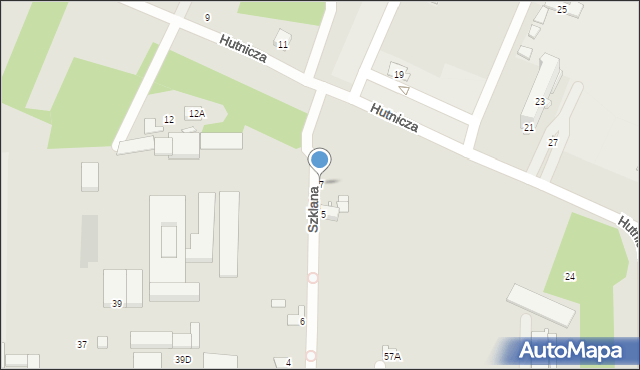 Chełm, Szklana, 7, mapa Chełma