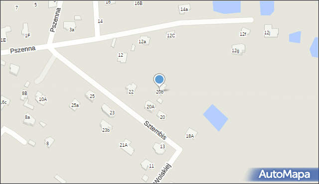 Chełm, Sztembis Barbary, dr., 20b, mapa Chełma