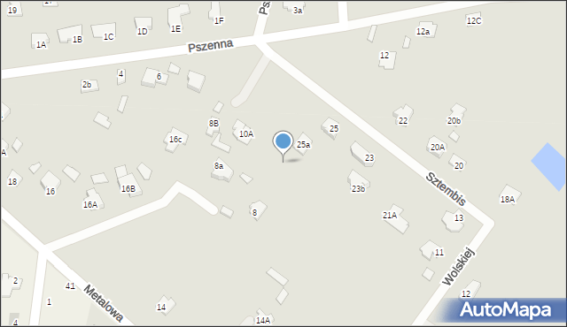 Chełm, Sztembis Barbary, dr., 25b, mapa Chełma