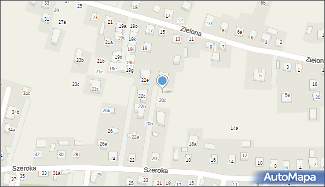 Chełmiec, Szeroka, 20f, mapa Chełmiec