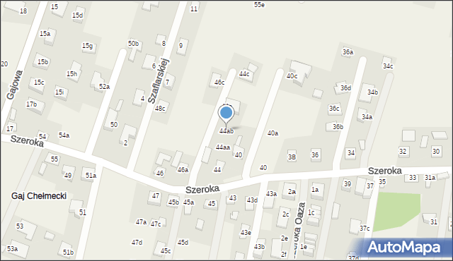 Chełmiec, Szeroka, 44ab, mapa Chełmiec