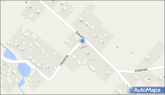 Chmielowice, Szkolna, 10, mapa Chmielowice