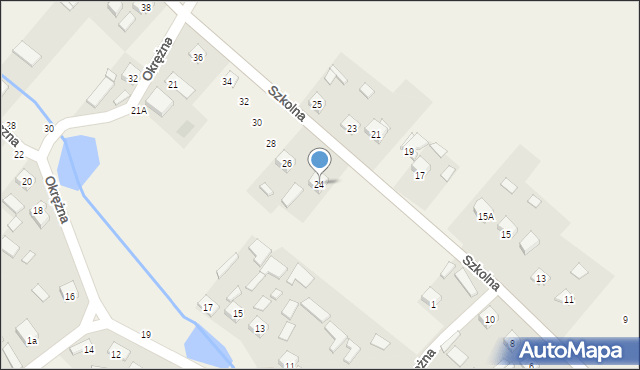 Chmielowice, Szkolna, 24, mapa Chmielowice