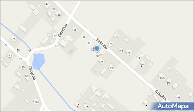 Chmielowice, Szkolna, 28, mapa Chmielowice
