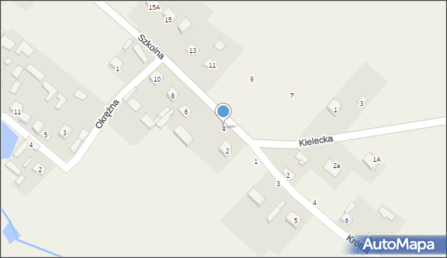 Chmielowice, Szkolna, 4, mapa Chmielowice