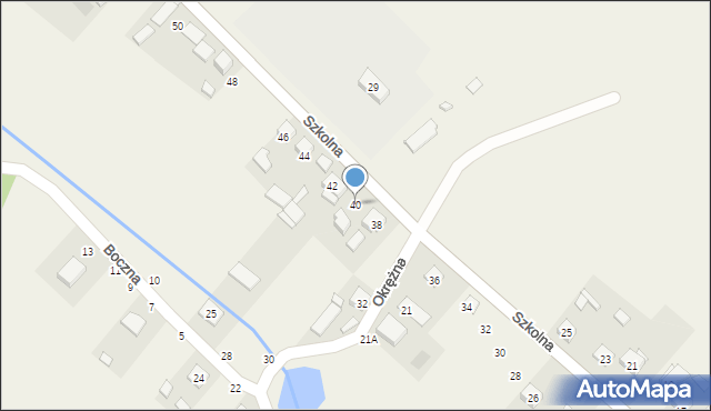 Chmielowice, Szkolna, 40, mapa Chmielowice