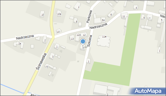 Chobienia, Szkolna, 2, mapa Chobienia