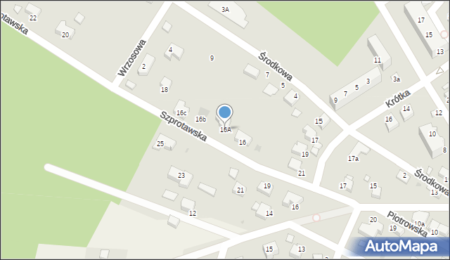 Chocianów, Szprotawska, 16A, mapa Chocianów