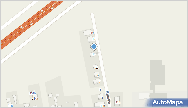 Chomęcice, Szkolna, 13, mapa Chomęcice