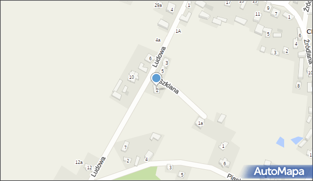 Choroń, Szklana, 2, mapa Choroń