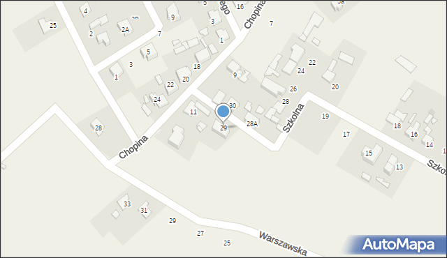 Chróścice, Szkolna, 29, mapa Chróścice