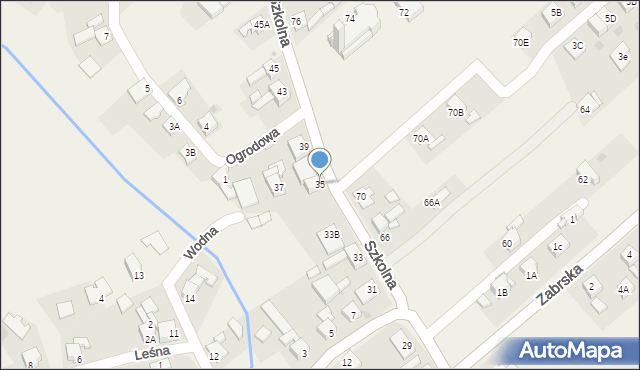 Chudów, Szkolna, 35, mapa Chudów
