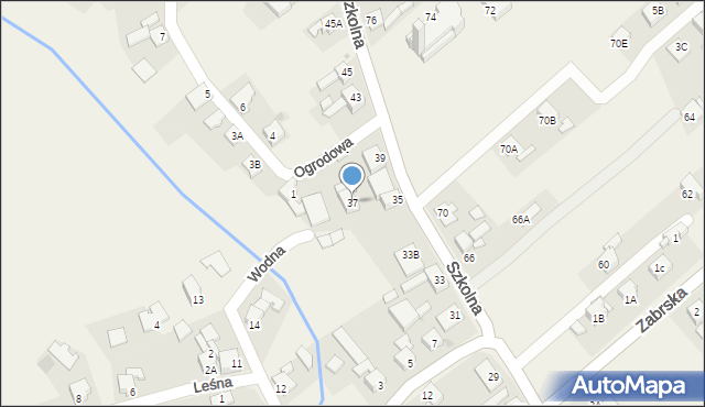 Chudów, Szkolna, 37, mapa Chudów