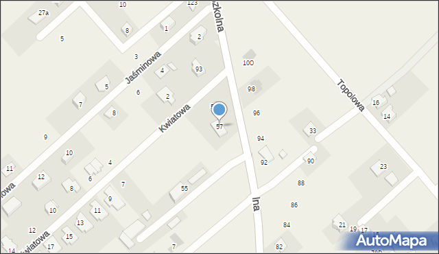 Chudów, Szkolna, 57, mapa Chudów