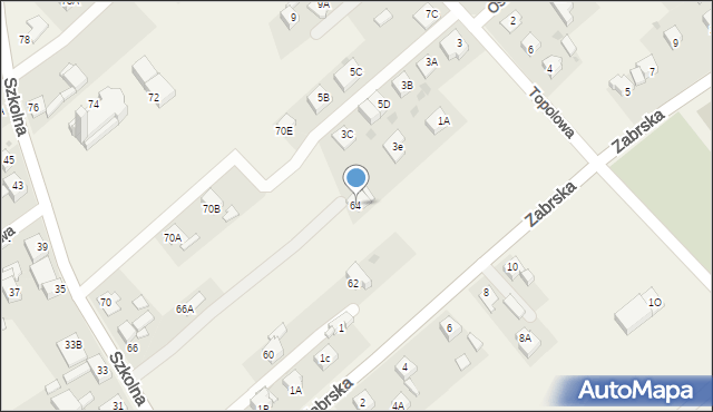 Chudów, Szkolna, 64, mapa Chudów