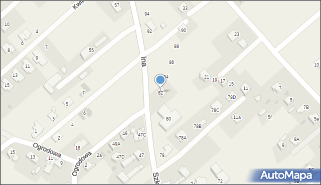 Chudów, Szkolna, 82, mapa Chudów