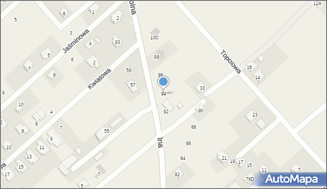 Chudów, Szkolna, 94, mapa Chudów