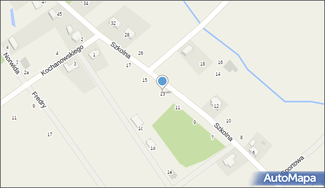 Chwałowice, Szkolna, 13, mapa Chwałowice