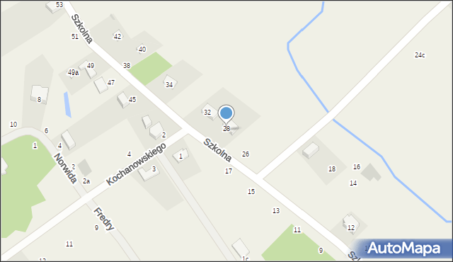 Chwałowice, Szkolna, 30, mapa Chwałowice