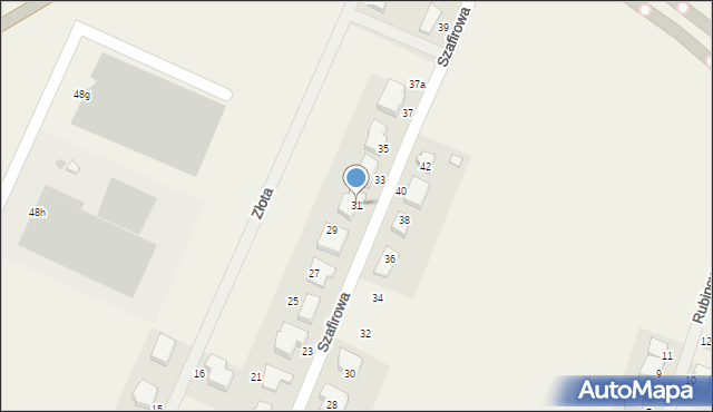 Chwaszczyno, Szafirowa, 31, mapa Chwaszczyno