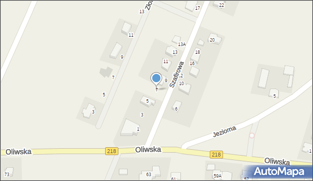 Chwaszczyno, Szafirowa, 7, mapa Chwaszczyno