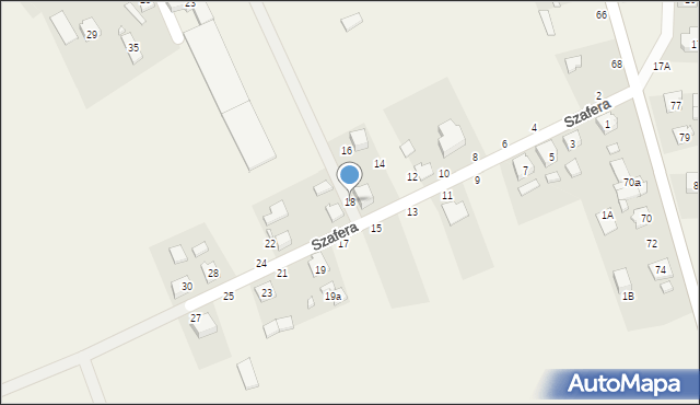 Chwostek, Szafera Władysława, prof., 18, mapa Chwostek