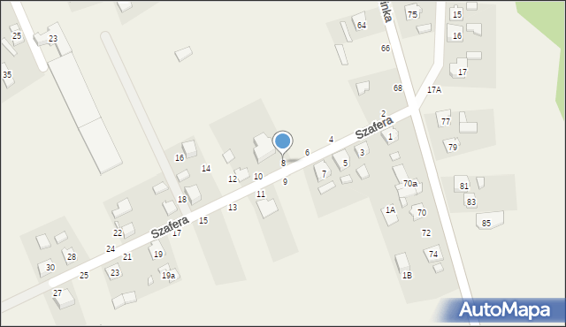 Chwostek, Szafera Władysława, prof., 8, mapa Chwostek