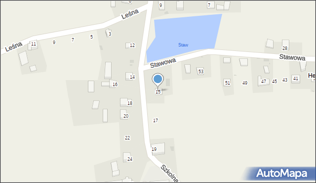 Cianowice, Szkolna, 15, mapa Cianowice