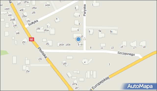 Ciechanów, Szczęsnego Henryka, 7, mapa Ciechanów