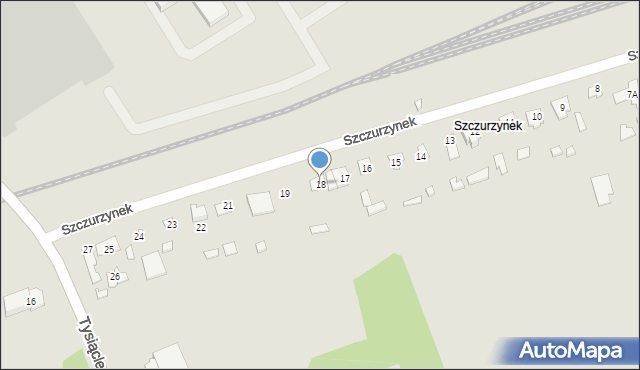 Ciechanów, Szczurzynek, 18, mapa Ciechanów