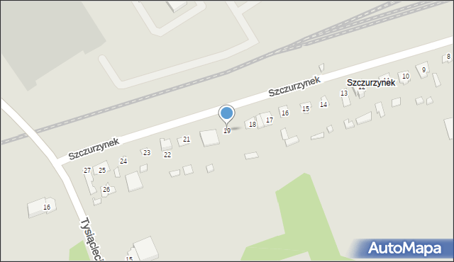 Ciechanów, Szczurzynek, 19, mapa Ciechanów