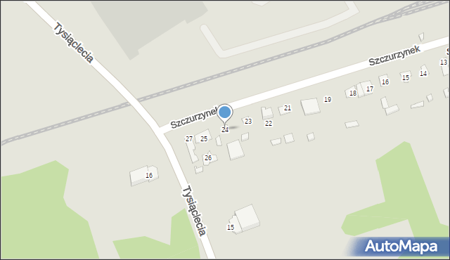 Ciechanów, Szczurzynek, 24, mapa Ciechanów