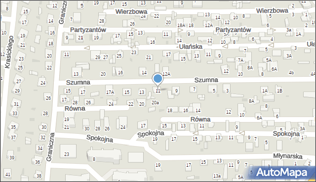 Ciechanów, Szumna, 11, mapa Ciechanów