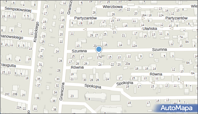 Ciechanów, Szumna, 17A, mapa Ciechanów