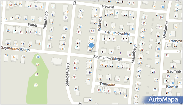 Ciechanów, Szymanowskiego Karola, 10, mapa Ciechanów