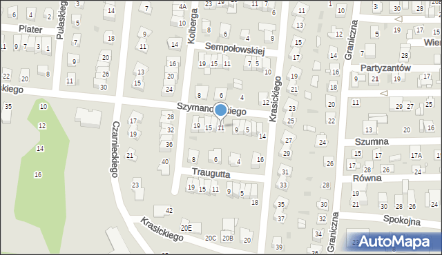 Ciechanów, Szymanowskiego Karola, 11, mapa Ciechanów