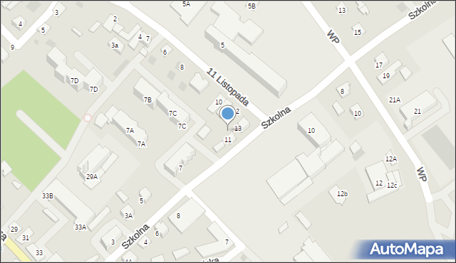 Ciechanowiec, Szkolna, 11a, mapa Ciechanowiec