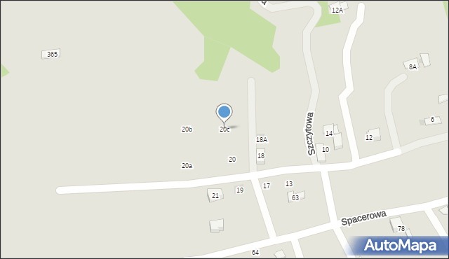 Ciężkowice, Szczytowa, 20c, mapa Ciężkowice